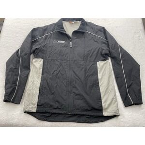 Nike Bauer Jacket Mens Medium Black Full Zip Hockey Retro Sports Y2K‎